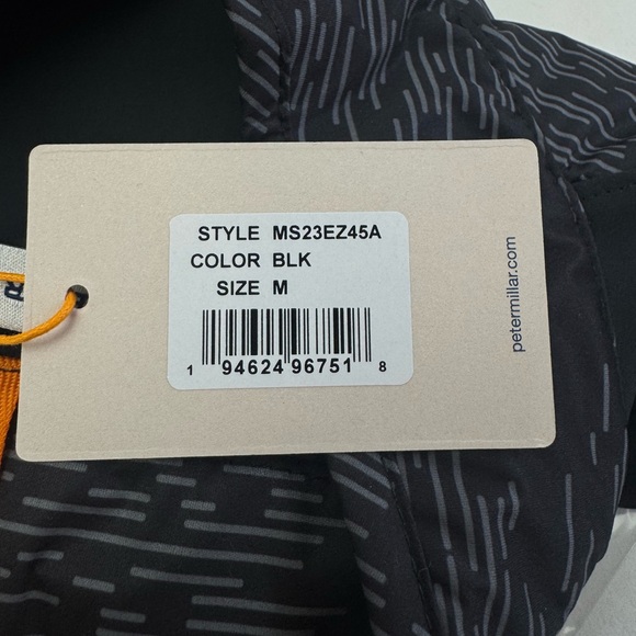 NWT PETER MILLAR Merge Elite Hybrid Full Zip Golf Jacket Black Size MEDIUM $230 - Picture 3 of 13